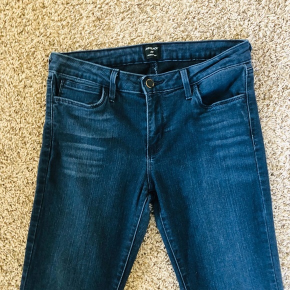 Just Black Denim size 29 high rise indigo blue bootcut flare jeans - Picture 3 of 6